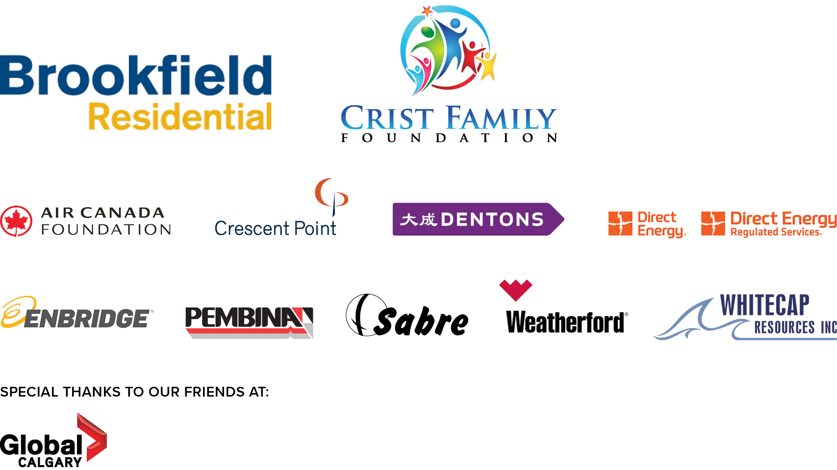 Radiothon sponsor logos